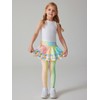 LaBeca Little Girls Leggings with Skirt Printed Pants Icecream Unicorn