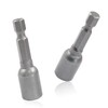 Hordion 2 Pcs Hex Nut Driver Bits 8mm, 1/4" Hex