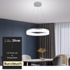 Buccleuch Modern LED Pendant Light, Dimmable Silver LED Chandelier for