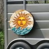 TIRE COVER CENTRAL Sun Face Smiling Peace Flirty Spare Tire