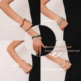 NFVITLP Acrylic Chunky Bangle Bracelets for Women Irregular Geometry Resin Bracelet Set Geometric Cuff Wide Wristband Bracelet Statement Thick Acetate Jewelry Set (D)