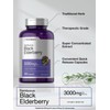 Horbäach Black Elderberry Capsules 3000mg | 300 Count | Sambucus