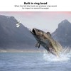 50PCS Fishing Double Rattle Metal Sea Fishing Attractor Bell Beads