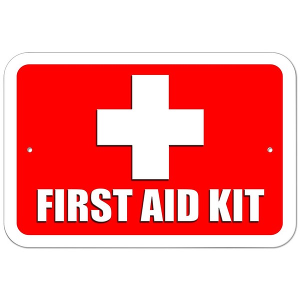 GRAPHICS & MORE Plastic Sign First Aid Kit - 6" x 9" (15.3cm x 22.9cm)
