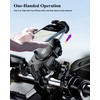 BRCOVAN Anti-Theft Motorcycle Phone Mount Holder with Vibration Dampener &