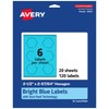 Avery Printable Hexagon Labels with Sure Feed Technology, 2-1/2" x