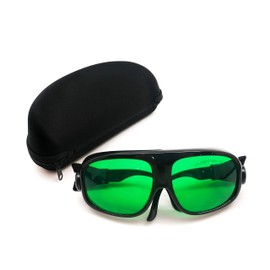 MCWlaser Laser Safty Protective Goggles Glasses 190-470 & 610-760 nm Typical for 355nm 405nm 447nm 450nm 406nm 460nm 635nm 650nm 655nm 671nm 694nm 750nm 755nm Absorption Type EP-13 Style 11