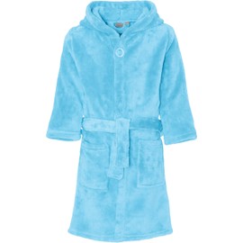 Playshoes Fleece Bathrobe, Unisex Children's Dressing Gown, blue