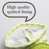 Zeal Gingham Mini Mitt Pot Holder, Cotton, Lime Green, 17.5