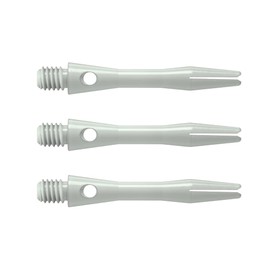 Harrows Thor-Sports Keramic Dart Shafts, Short Midi Medium, White/Black/Grey, 2BA Thread, Darts Shafts (Short, White/White)