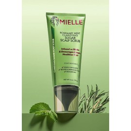 Mielle Organics Exfoliante Clarificante Para El Cuero Cabelludo Con Azúcar Y Prechampú De Romero Y Menta, 6 Onzas Blanco 6 Onzas Líquidas (Paquete De 1)