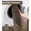 YIHOUSE Bathroom Rug Set 3 Piece, Memory Foam Brown Bath