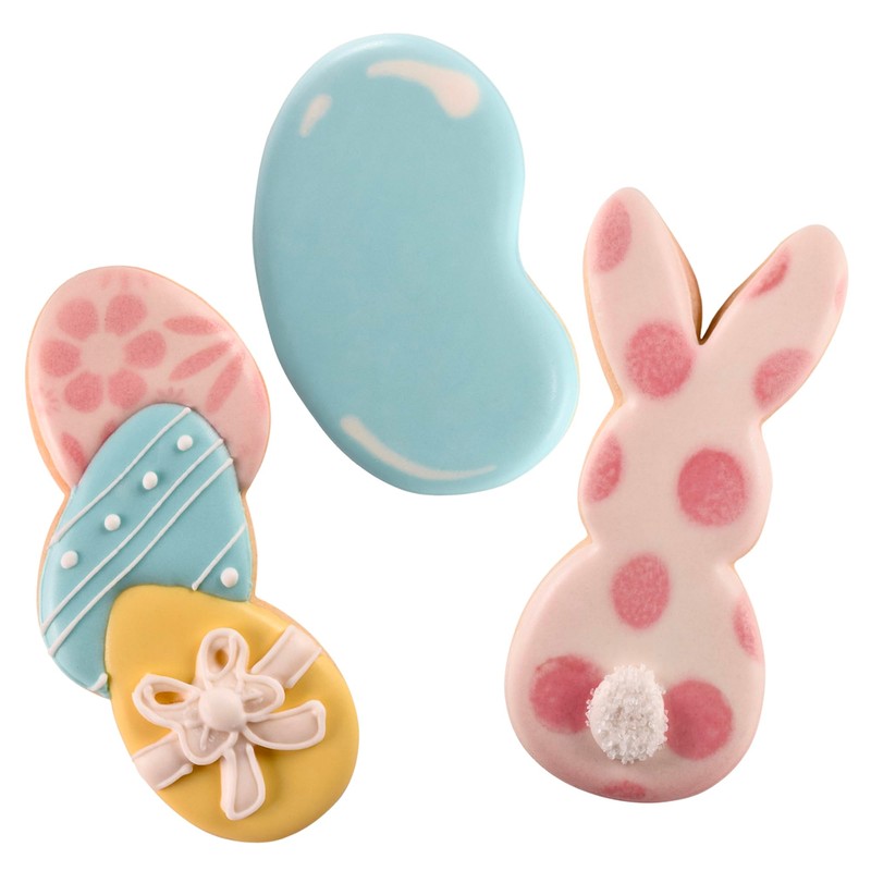 R&M Easter Cookie Cutter Gift Set. Includes Jellybean, Stacked Eggs