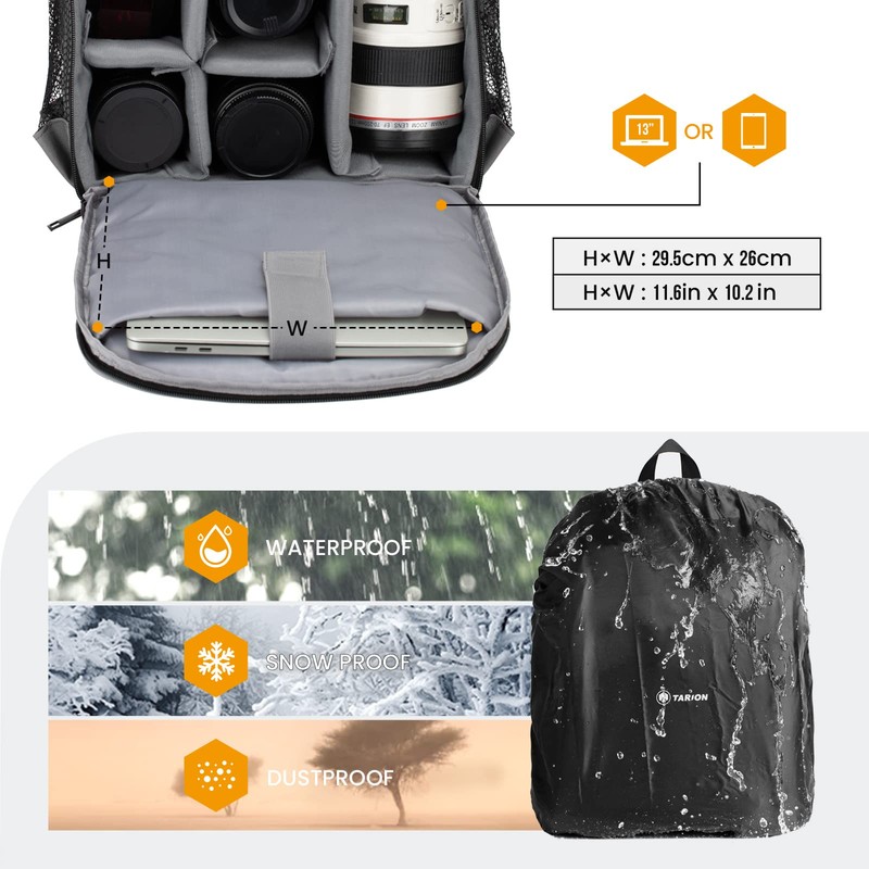 TARION TARION Camera Backpack Bag Small - Professional DSLR Camera