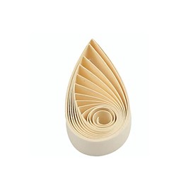 Quilling Strips 5mm Paper Quilling Set Solid Color Star Origami Paper DIY Hand Crafts Single Color Quilling Paper Filigee Strips (Ivory)