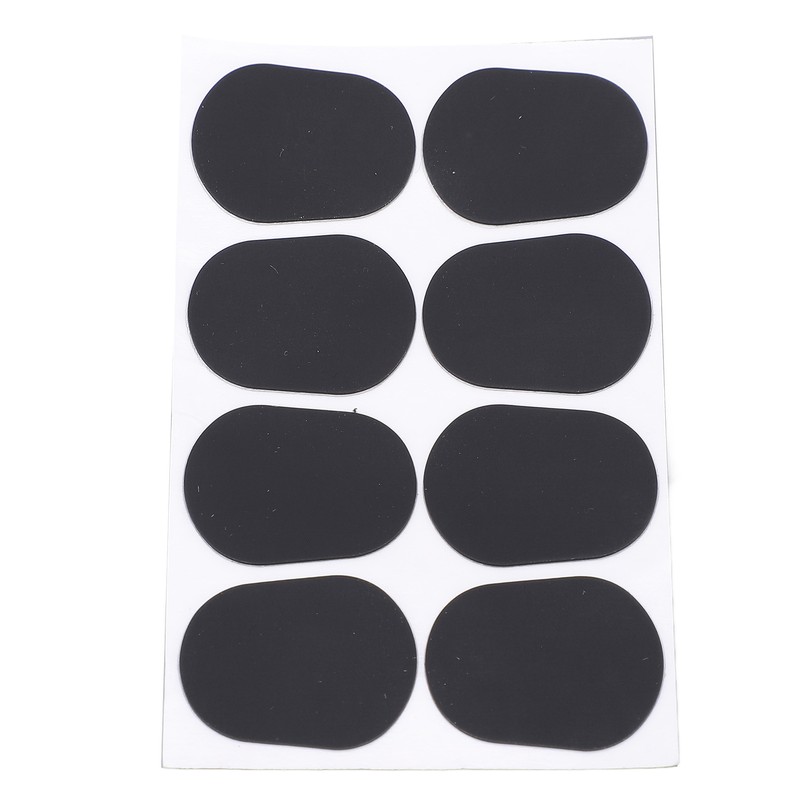 80Pcs Sax Mouthpiece Pad Silicone Black Cushion Patches Wind Instrument