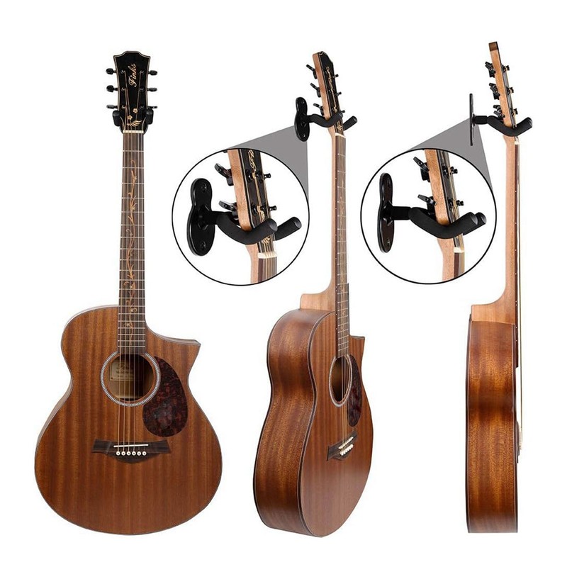 2PCS Guitar Wall Mount Hanger Metal Multifunctional Guitar Hangers Hook