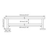 Miyili 30-Inch Bathroom Double Towel Bar SUS 304 Stainless Steel
