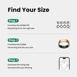 EOGBM EOGBM Smart Health Ring Sleep Health Tracker for Women Men with Heart Rate, Blood Oxygen, Sleep Monitor, Steps,Calories, 5ATM Waterproof for iPhone/Android, No Subscription Fee(Rose Gold, 8#)