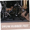 Abaodam 3pcs Drum Stand Feet Drum Pad Drum Stick Drum