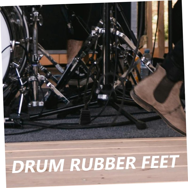 Abaodam 3pcs Drum Stand Feet Drum Pad Drum Stick Drum
