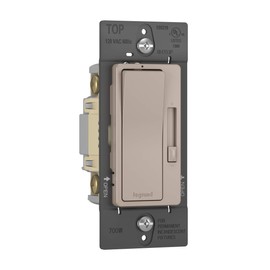 Legrand radiant Dimmer Light Switch, 700W Rated for Incandescent and Halogen Lights, Brushed Nickel, RH703PNICCV4