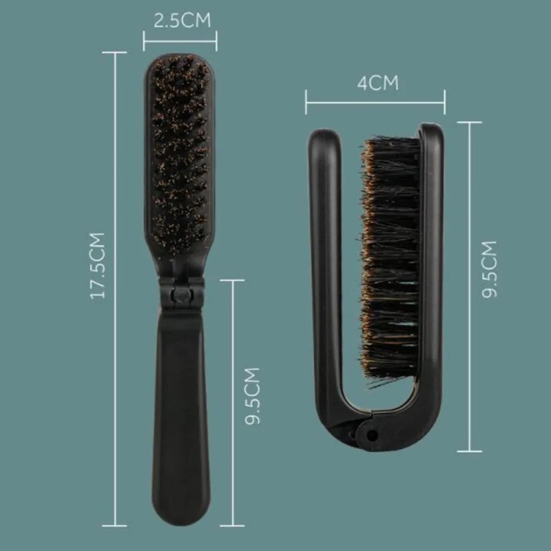Cepillo De Bigote De Cerdas De Bolsillo Peine De Aseo