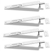 4 Pack (2 Pairs) NUZAMAS Door Flush Bolts 8" (22cm)
