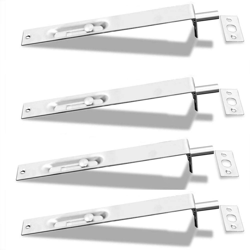 4 Pack (2 Pairs) NUZAMAS Door Flush Bolts 8" (22cm)