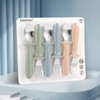 Eascrozn Toddler Utensils, 6 Pack kids Silverware Set with Silicone