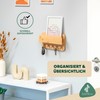 eluno Key Holder with Shelf and 5 Key Hooks, Key