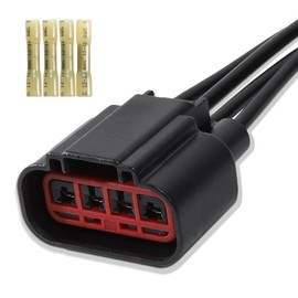 Anina WPT688 Blower Motor Connector for 2004-2018 Ford Lincoln Mercury HVAC Fan Blower Motor Resistor Wiring Harness Pigtail 3U2Z14S411ZEA