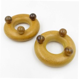 FOMIYES 4pcs Wooden Neck Shoulder Massager Portable Hand Massager Ergonomic Design for Comfort