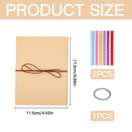 DIY Photo Album, Small Photo Albums 17.5 x 11.5 cm Photo Book, DIY Scrapbook, Foldable Album, Photo Album for Inserting in for Birthday Gift, Wedding, Graduation Gift, 34 Pages