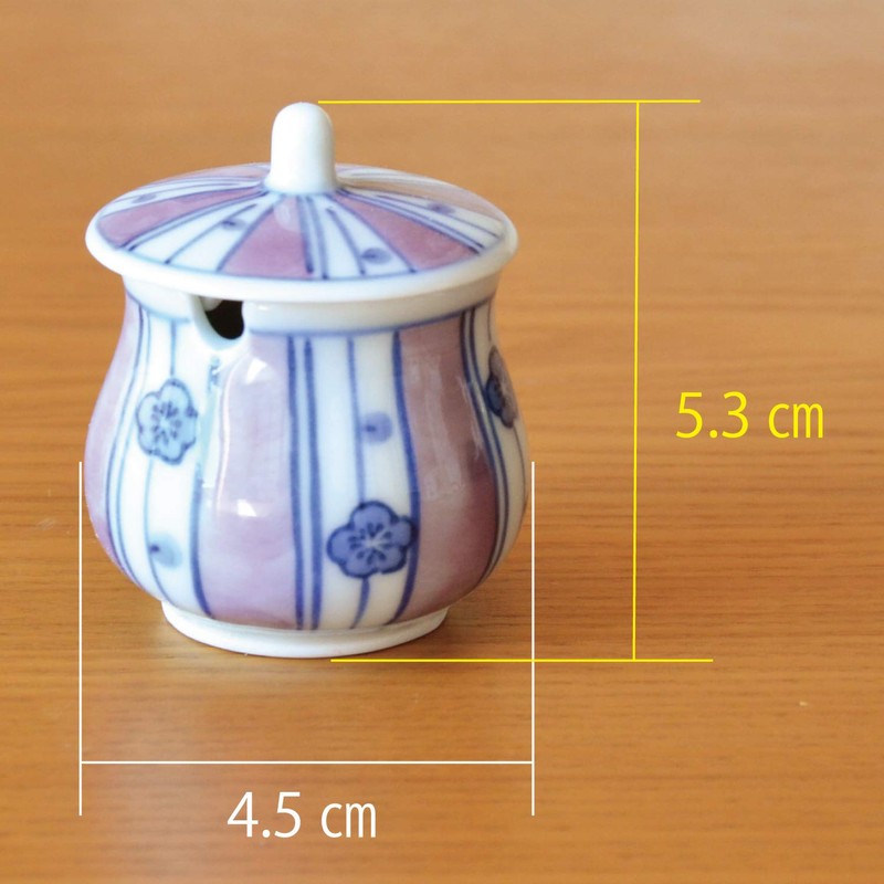 [有田焼] Maroon Plum Relish, 50-Pack (Bamboo Water with)