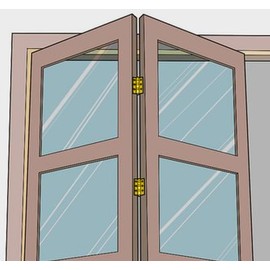 3 Leaf Hinge for Bi-Fold Track (3 Pack)