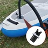 1 x Inflatable Boat Valves Hose Adapter Plug, Black Adapter