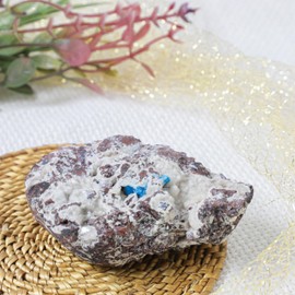 CRYSTALMIRACLE crystalmiracle Natural Cavansite Crystal Rock for Healing Reiki Feng Shui Home Office Gift Handcrafted