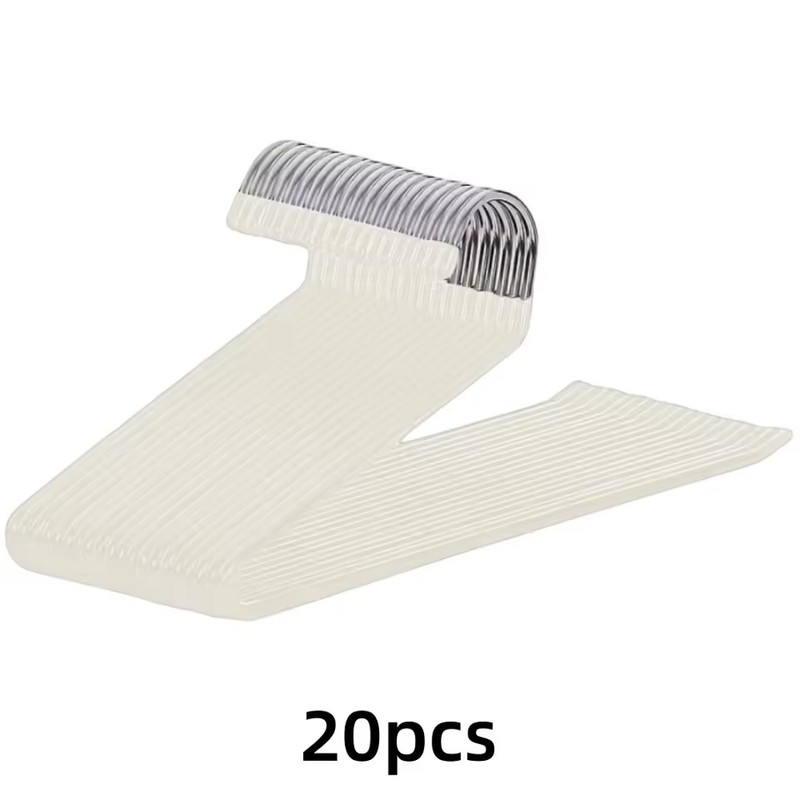 10-Pack Metal Z-Shaped Pants Hangers, Non-Slip Closet Organizer