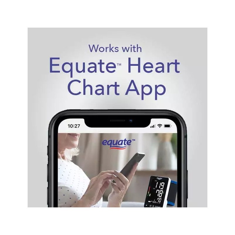 Equate BP-6500 Wrist Blood Pressure Monitor with Bluetooth