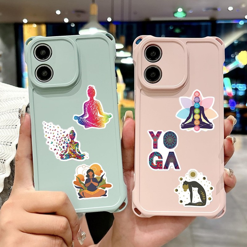 UDNFHL 100 Yoga Themed Stickers, Creative Graffiti Stickers That Can
