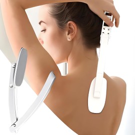 Back Lotion Applicator Folding Back Brush, Cream Applicator Back Brush Long Handled Lotion Applicator with Curved, Back Moisturizer and Sunscreen Applicator for Lotion Application