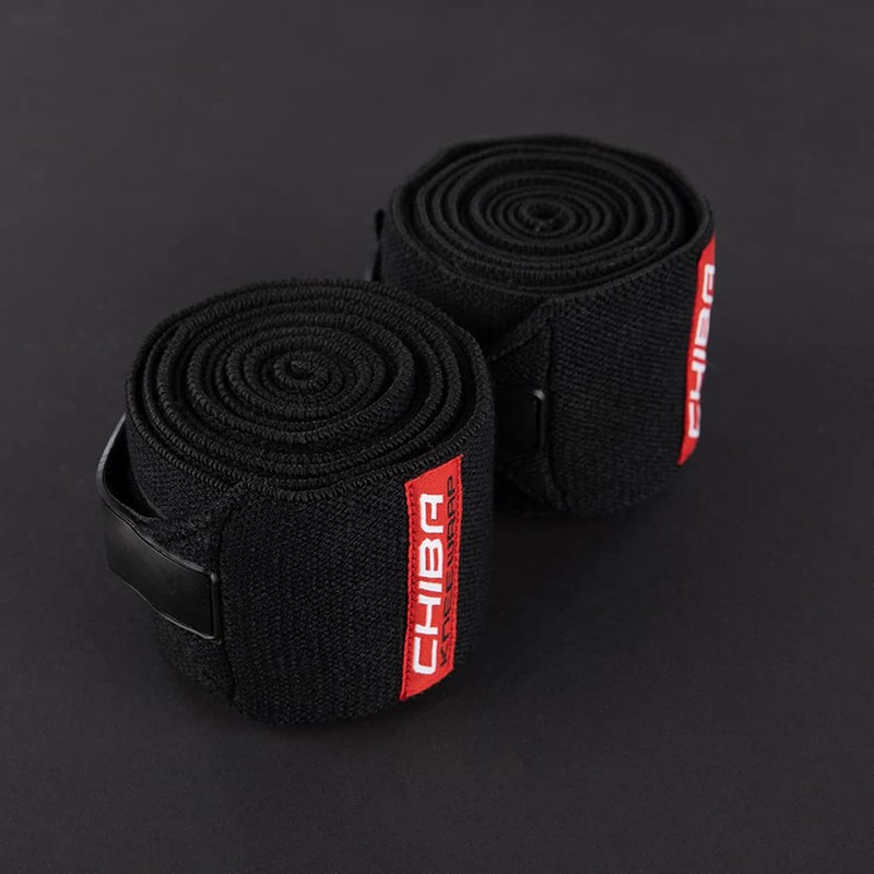 Chiba Unisex's Knee Wrap Line Glove, Black, Size EG