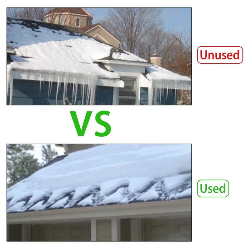 9milelake Heat Roof Gutter De-Icing Ice Snow Melter Cable Tape