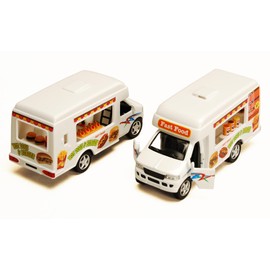 Fast Food Truck, White - 5253/57D - 5" Scale Diecast Model Car