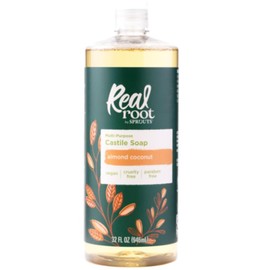 Real Root Multi-Purpose Castile Soap, Almond Coconut, Vegan Friendly, Cruelty Free, 32 Fluid Ounce (Pack of 6)