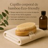 Cepillo Corporal Exfoliante de Bambú con Cerdas Vegetales para Cepillado