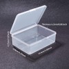 BENECREAT 6 Pack Rectangle Plastic Bead Storage Containers Box 14.4x10.8x4.7cm