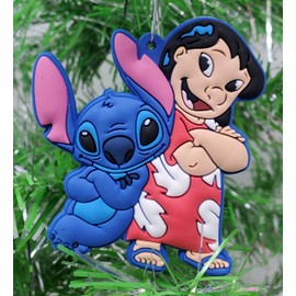 Stitch and Friend Ornament (Unique Shatterproof Design)