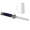 Switchblade Spring Folding Knife Push Button Pocket Comb Oil Hair